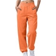 thumbnail image 2 of SBYOJLPB Women's Casual Joggers with Cross-Waist Elastic Band and Pockets Sweatpants for Autumn Winter Xmas, 2 of 9