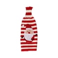 thumbnail image 2 of Inteprter Cubierta de botella de vino Navidad Santa Claus Elk de comedor en casa Ropa de rayas tejidas elásticas Banda de champán Accesorios de Kits de decoración para fiestas Papá Noel NO1 Inteprter HA068790-01, 2 of 6
