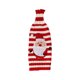thumbnail image 1 of Kearding Cubierta de botella de vino Navidad Santa Claus Elk de comedor en casa Ropa de rayas tejidas elásticas Banda de champán Accesorios de Kits de decoración para fiestas Papá Noel NO1 Kearding HA068790-01, 1 of 6