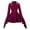 Purple, variant on Fit & Flare Valentine Dresses for Girls Cocktail Pleated Mini Under Dress Tie Neck Purple Long Sleeve Dress for Women,S