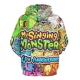 thumbnail image 3 of My Singing Monsters Mens Womens Novelty Hoodie 3D Print Pullover Hooded Long Sleeve Sweatshirts Tops Blouse with Pocket, 3 of 8