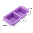 thumbnail image 2 of Moldes de silicona para congelador con tapas - Recipiente para preparar comidas fácilmente - Bandejas de silicona para congelador con tapa para alimentos, caldos y más, moldes de silicona para, 2 of 5