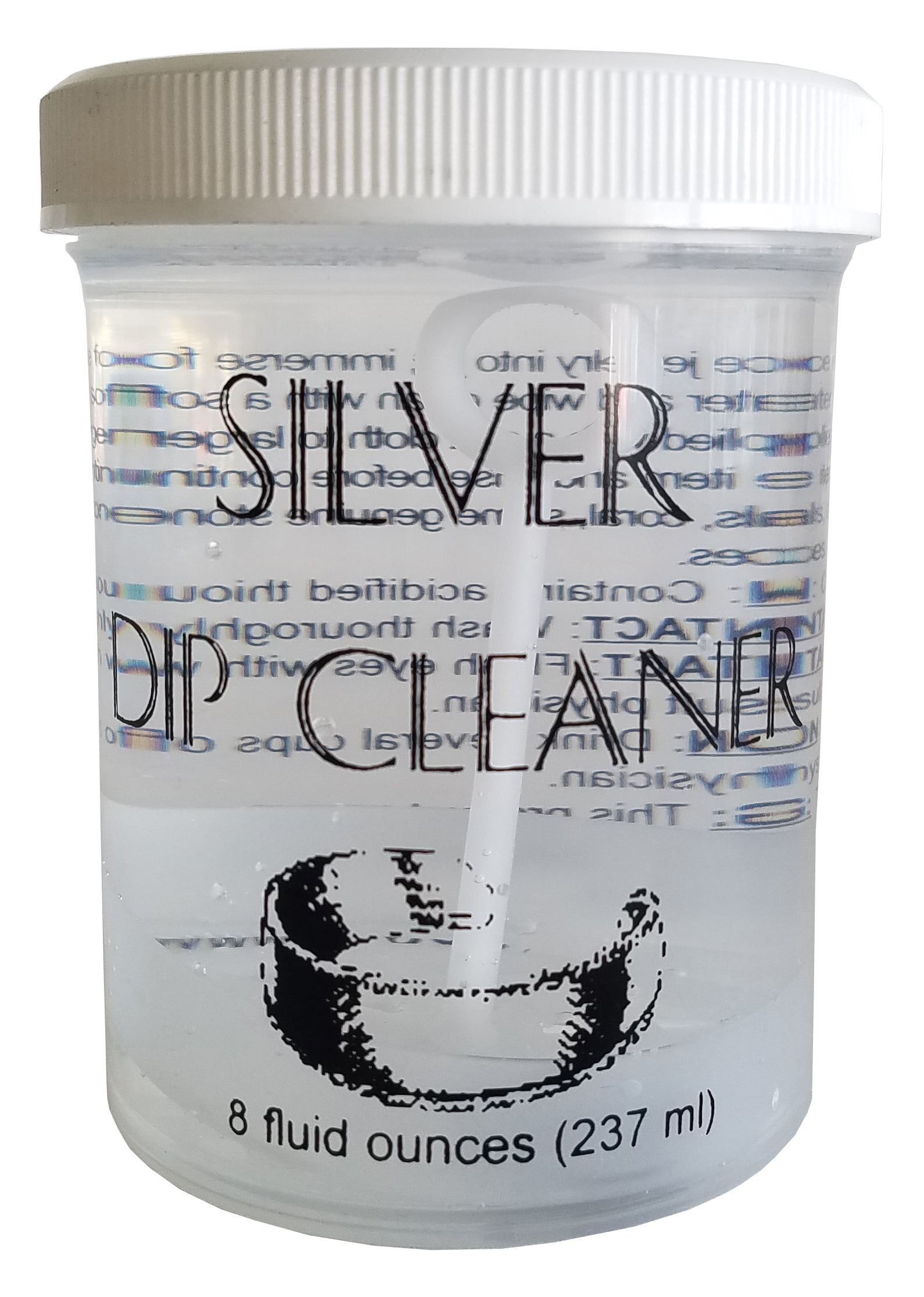 JSP® Silver dip cleaner 8 ounces with basket. 24 jars (us155x24) 
