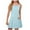 Light Blue, variant on FAIWAD Summer Dresses for Kids Girls Adjustable Strap Sleeveless Breathable Tank Dresses Casual Athletic Short Sundresses