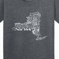 thumbnail image 4 of Inktastic New York State Word Salad Youth T-Shirt, 4 of 5