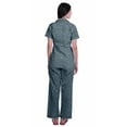 thumbnail image 4 of Moomaya Printed Cotton Shirt Pajamas Notch Collar Sleepwear WoMen's Pajama Set, 4 of 6