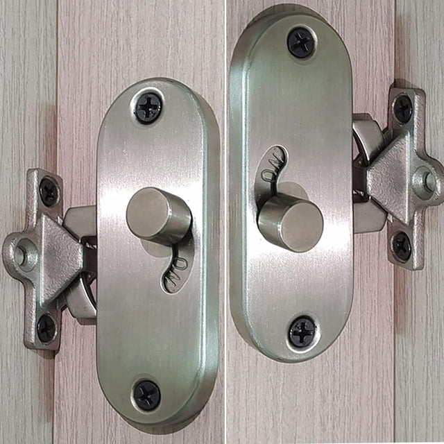 Degree Tumbler gate Lock gate Lock Screen Sliding barn Door Lock for Door and Window Security/Privacy ( Locks)
