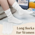 thumbnail image 5 of Boliang 5 Pairs Slouchy Socks for Women - Scrunch Slouch Long Crew Knit Boot Athletic Calf Tube, 5 of 7