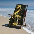 thumbnail image 4 of Music Notes Abstract Beach Towels Oversized Microfiber Beach Towel for Adults Quick Dry Sand Free Absorbent Large Beach Blanket for Outdoor Travel Swim Pool Camping, 4 of 8