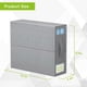 thumbnail image 5 of Caja de almacenamiento de sábanas Homerr con ventana transparente, organizador de ropa portátil plegable de gran capacidad con ventana transparente, 5 of 7