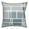 thumbnail image 2 of Creative Products Blue Geo Grid 18x18 Indoor / Outdoor Pillow, 2 of 3