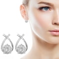 thumbnail image 1 of Fiudx Pendientes de Sirena con Diseño de Tachuelas Colgantes de Circonita, Material Apto para Oídos Sensibles, Estilo Único y Brillante, Regalo Perfecto para Tus Seres Queridos, Accesorio de Moda par, 1 of 4