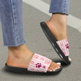 thumbnail image 5 of Psesaysky Paw Stripes Slide Sandals for Girls Women Flexible Essential House Casual Sandals Suitable for Bedroom Beach Pool Slippers for Girl Students Black Sole Size 9, 5 of 7