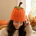 thumbnail image 5 of IAJDKMEK Baby Pumpkin Hat Halloween Costume Hat Baby Unisex Halloween Fancy-Dress Costumes for Infant, Infant One Size, 5 of 7