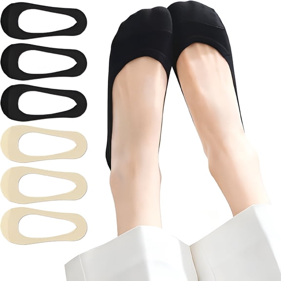 TELOLY No Show Socks Womens For Flats,Non Slip Thin Ultra Hidden Boat For Loafers Sneakers Heels