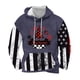 thumbnail image 1 of Sudadera con capucha para hombre, informal, con cordón, estampado navideño, deportiva, blusa de poliéster, 1 of 4