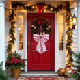 thumbnail image 3 of Elegant Buffalo Plaid Wreath Bow, 13.78'' x 9.84" Large Xmas Bow Ribbon for Wreath, Tree Topper, Door & Wall, Holiday Party Indoor Outdoor Decorations, 3 of 4