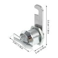 thumbnail image 3 of 6 Pcs Cam Lock for Drawer Document Protectors Kitchen Cabinets Rv Storage Locks, 3 of 6