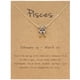 thumbnail image 1 of Collar para mujer, Joyas para mujer, Collar de doce constelaciones, Tarjeta de constelación con aceite negro que gotea, Cadena para clavícula, un collar, 1 of 3