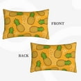 thumbnail image 5 of LNWH Rectangle Pillow Cover, Tropical Fruit Pineapple Background Cushion Covers Pillowcase for Couch Bedroom Sofa, 16"x24", 5 of 7