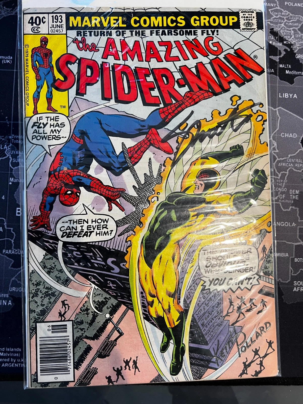 Amazing Spider-Man #193 Signed Jim Shooter, Keith Pollard