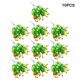 thumbnail image 2 of Advancent 10 piezas de plantas artificiales de plástico Camelia hojas verdes decoración de exterior flor decoración de jardín de boda Decoración Naranja Advancent HA083900-04, 2 of 6