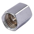 thumbnail image 6 of JEGS Chrome Union Fitting 7/16 in. -20 Inverted Flare Female x 7/16 in. -20 Inverted Flare Female, 6 of 7