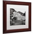thumbnail image 2 of Trademark Fine Art "Amalfi Pier I" Canvas Art by Alan Blaustein, White Matte, Wood Frame, 2 of 4