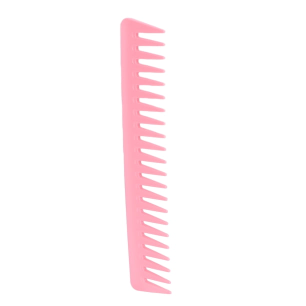 Peine para cabello rizado Jadeshay peine de dientes anchos grande redondeado para desenredar el cabello