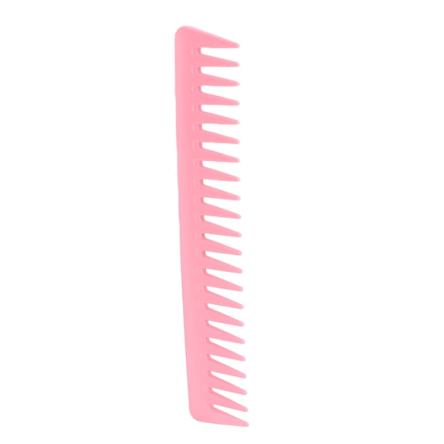 Large Hair Detangling Comb Wide Teeth Comb Rounded Large Hair No Handle Detangling Comb For Curly Hair Wet Dry HairPink
