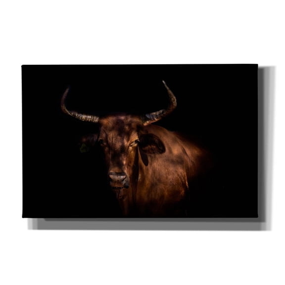 Epic Graffiti 'Thoughtful Cow' by Epic Portfolio, Canvas Wall Art, 40"x26"