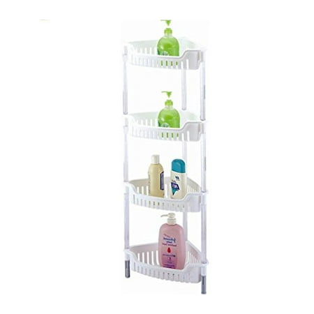 Above Edge Ae3741 4 Tier Corner Storage Basket White Com Above Edge Ae3741 4 Tier Corner Storage