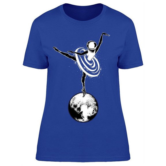 Ballerina Planet Astronaut T-Shirt Women -Image by Shutterstock, Female 3X-Large