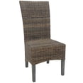 thumbnail image 3 of CC Home Furnishings 40.50" Rustic Gray Traditional Style Algeria Chair, 3 of 4