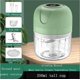 thumbnail image 4 of Mini procesador de alimentos con cuchara para picar ajo, jengibre, hierbas, chile, carne picada, cebolla Mini picadora eléctrica de ajo de dos piezas, recarga USB pequeña de 250 ml, 4 of 5