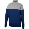 thumbnail image 3 of Men's Colosseum Navy/Heather Gray Notre Dame Fighting Irish Be the Ball Quarter-Zip Top, 3 of 3