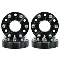 Hex Autoparts 4PCS 1.5" 6x5.5 Black Wheel Spacers Adapter 14x1.5 Studs for Chevy Silverado 1500 Tahoe Suburban GMC Sierra 1500