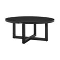 thumbnail image 3 of Armen Living Weather-Resistant Round Aluminum and Fabric Coffee Table, Black, 3 of 7