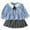 C-4598Blue, variant on TEDOYE Girls Outfits Sets 2-10 Years Long Sleeve Striped Shirt And Skirt Combo Casual Fall Outfits For Toddler Kids Stylish School Two Piece Sets Birthday Wear, 7-8 Years