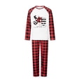 thumbnail image 2 of Meihuid Matching Family Pajamas Sets Long Sleeve Christmas Reindeer Plaid Pjs Striped Women Holiday Sleepwear Homewear, 2 of 9