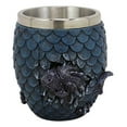 thumbnail image 3 of Ebros Medieval Elemental Blue Dragon Scale Egg With Wyrmling Mugs (Water Blue), 3 of 7