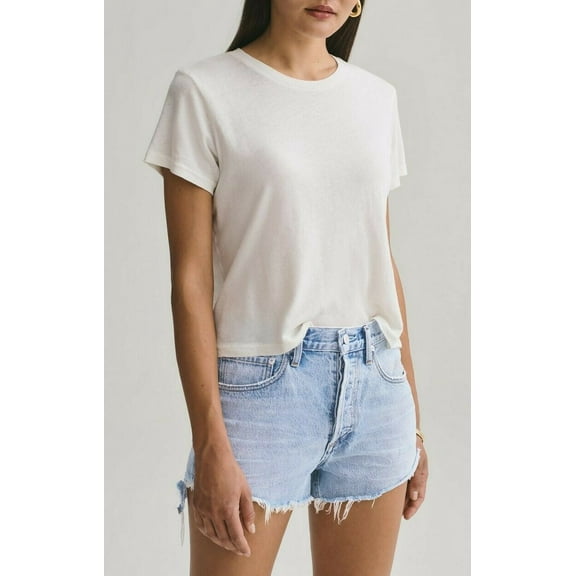 AGOLDE Women's Linda Boxy Tee White XS NEW