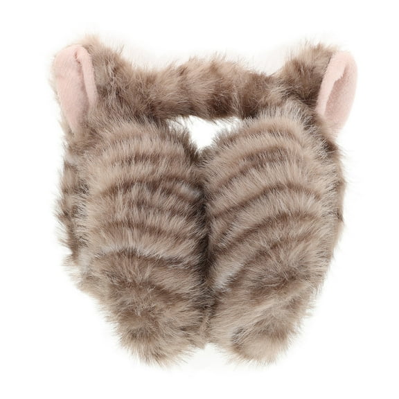 SEWCHICS Soft Plush Winter Ear Covers Light Brown Ear Warmers for Cold Weather Comfort
