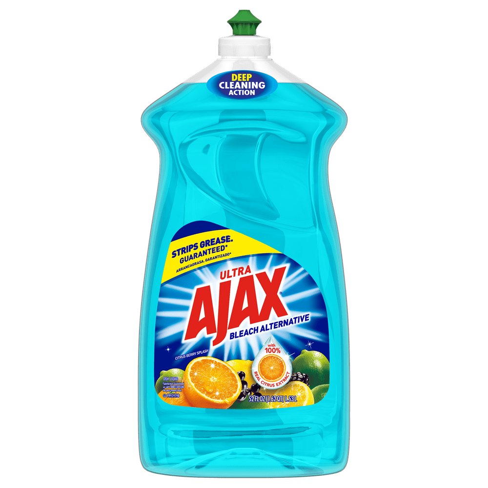 Ajax Ultra Bleach Alternative Liquid Dish Soap, Citrus Berry Splash, 52