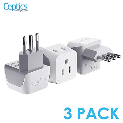 Works in Europe Australia China Wall Charger Type I C G A Outlets 110V 220V A/C Asia 2 USB All in One World Power Plug Adapter by Ceptics Africa 