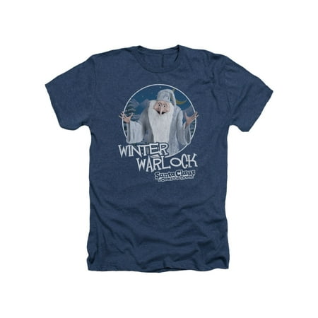 Santa Claus Is Comin To Town Film Winter Warlock Logo Adult Ha T Shirt