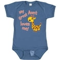 thumbnail image 3 of Inktastic My Great Aunt Loves Me- Cute Giraffe Boys or Girls Baby Bodysuit, 3 of 5