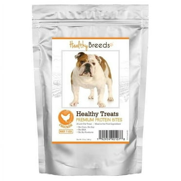 Bulldog Healthy Treats Premium Protein Bites Chicken Dog Treats, 10 oz