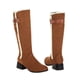 thumbnail image 5 of Botas de mujer Botas de nieve con cremallera Botas de terciopelo de algodón Zapatos cálidos de algodón sólido Botas de tacón medio a media pantorrilla Wmkox8yii ghj1408, 5 of 7