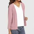 thumbnail image 5 of 2025 Cardigan pour Femmes Cardigan pour Femmes en Tricot Uni à Manches Longues pour Robe Élégant Simple Polyvalent Court Cardigan Grande Taille Léger, 5 of 5